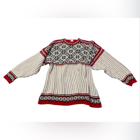 Hanna Andersson Fair Isle Sweater Nordic Snowflake Organic Cotton Made in Poland - Picture 3 of 8